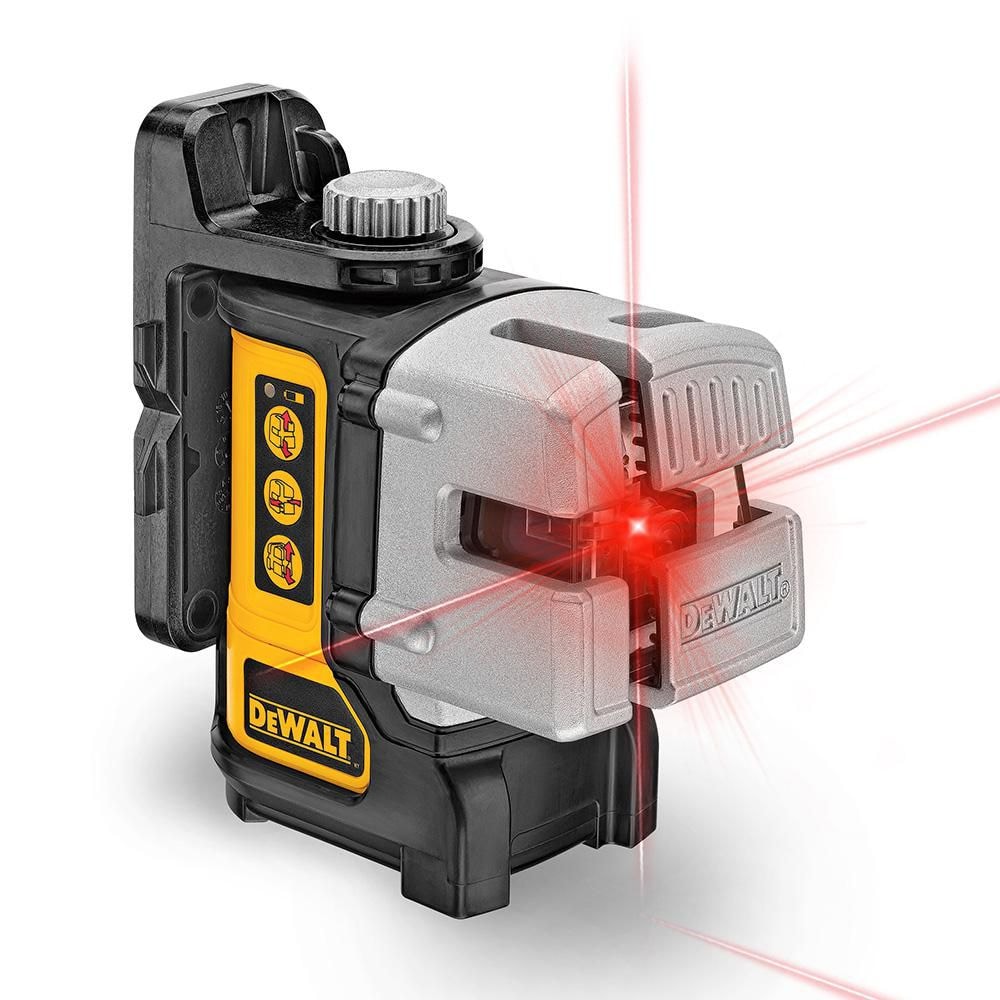 50 ft. & 165 ft. Red Self-Leveling 3-Beam Cross Line Laser Level