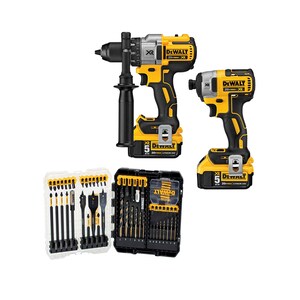 MAX HR 20-Volt Brushless Hammer Drill & Impact Driver Kit